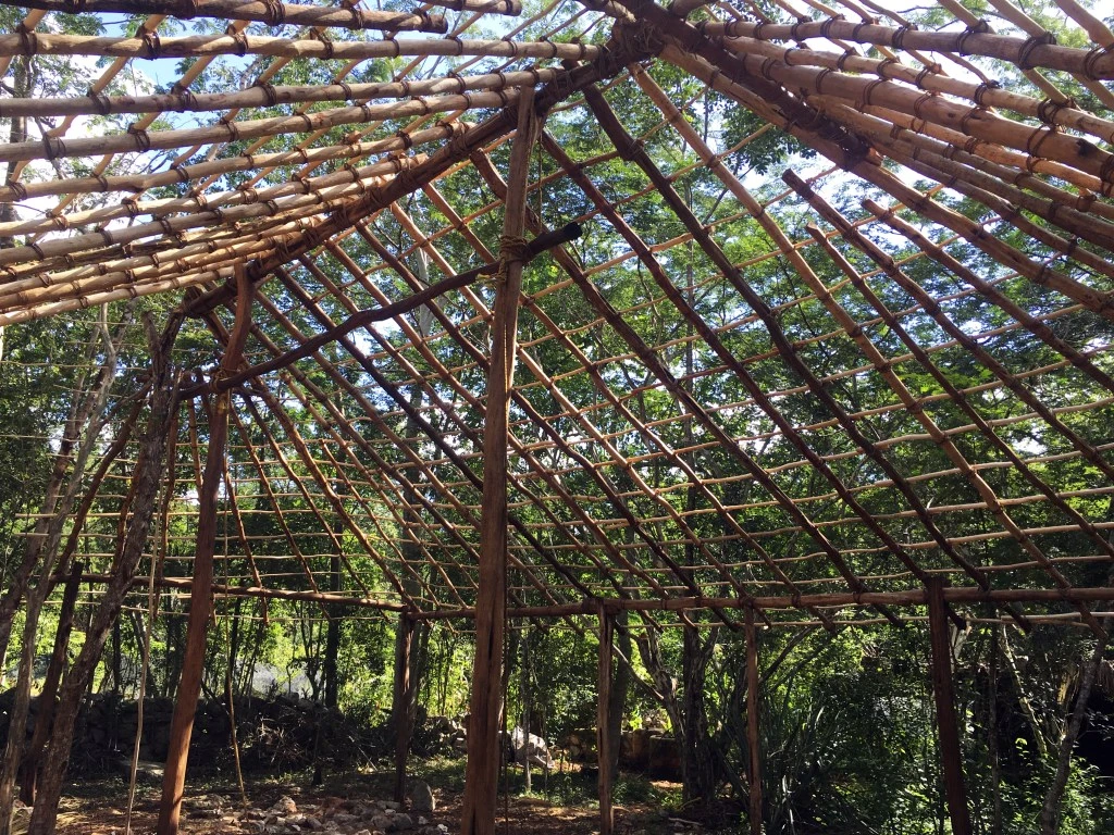 Estructura del techo terminada